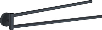 Полотенцедержатель Gedy Eros 2323(14) чёрный матовый 35см
