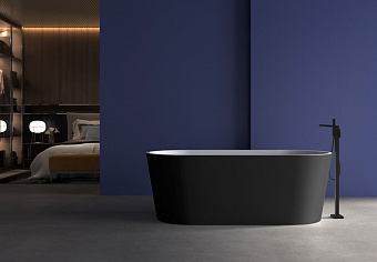 Ванна акриловая Abber AB9209MB 170х80см отдельностоящая