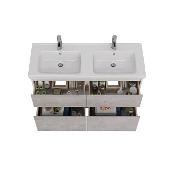 Тумба под раковину напольная LEMARK Combi LM03C125T-Beton 45х120х68,2см