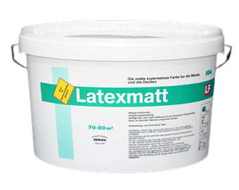 Краска для стен и потолков высокоукрывистая DERUFA Euro Latexmatt Белый основа A 14л