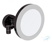 Косметическое зеркало BEMETA MIRROR 116101770 20х22,5см чёрное с подсветкой