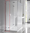Левая стенка душевого угла RADAWAY Euphoria 383240-01L 200х34,3см стекло прозрачное