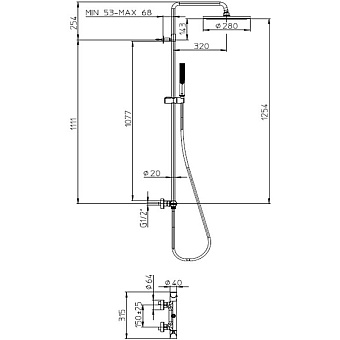 Душевая система BOSSINI Apice L10507.030 хром