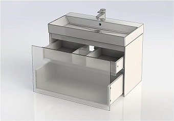 Тумба с раковиной AQUANET Йорк 212593 43,6х86х62,2см