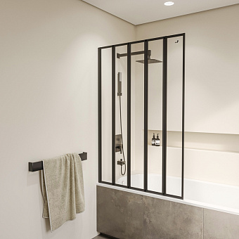 Стеклянная шторка на ванну RGW Screens 03112212-14 SC-22B 150х120см