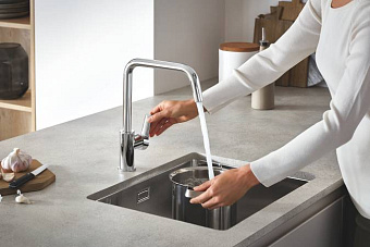 Смеситель для кухни GROHE Eurosmart 30567000 высокий излив хром