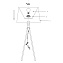 Торшер на треноге Maytoni Calvin Z177-FL-01-BR 60Вт E27