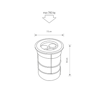 Светильник грунтовый Nowodvorski Picco Led 9104 3Вт IP67 LED