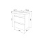 Тумба с раковиной IDDIS Zodiac ZOD5AB0i95K 34х49,4х64см
