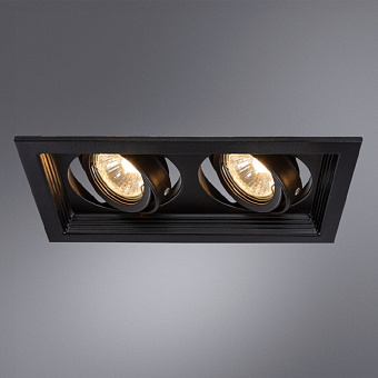 Светильник точечный встраиваемый Arte Lamp CANIS A6661PL-2BK 50Вт GU10