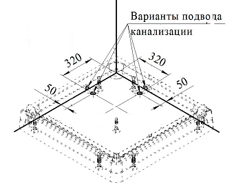 Душевой поддон RADOMIR ДРИМ 1-11-0-0-0-119 100х100см