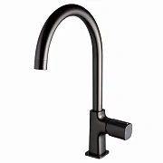 Смеситель для кухни Maxonor PL4089-9 поворотный излив серый