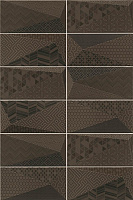 Настенная плитка MAINZU Diamond PT02601 Fancy Graphite 20х10см 1кв.м. глянцевая/рельефная