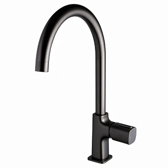Смеситель для кухни Maxonor PL4089-9 поворотный излив серый