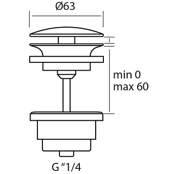 Донный клапан Huber ZB001612D1
