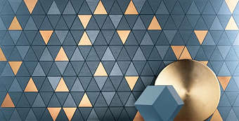 Керамическая мозаика Atlas Concord Италия MEK 9MDU BLUE MOSAICO DIAMOND GOLD WALL 30,5х30,5см 0,56кв.м.
