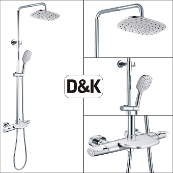 Душевая система D&K BayernPotsdam DA2143741B14 хром
