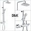 Душевая система D&K BayernPotsdam DA2143741B14 хром