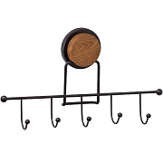 Крючок FIXSEN Magic Wood FX-46005-5 чёрный матовый