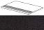 Плитка для ступеней Atlas Concord Италия MARVEL GEMS AUDF Terrazzo Black Gradino 60х30см 1,08кв.м. матовая