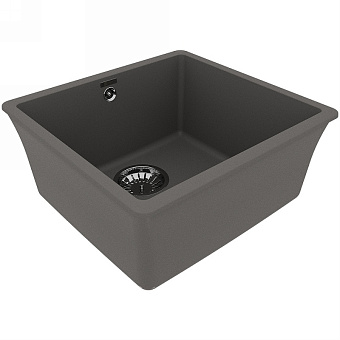 Мойка кухонная LEMARK SINARA 440-U 9910071 42х44см серый шелк