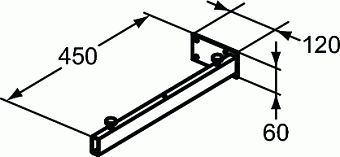 Кронштейн для столешницы IDEAL STANDARD U842867