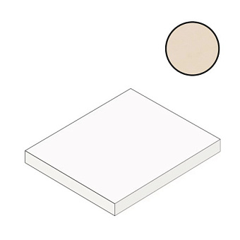 Плитка для ступеней Atlas Concord Италия Boost Natural A7IX Kaolin Scalino Angolare 33х33см 0,109кв.м.