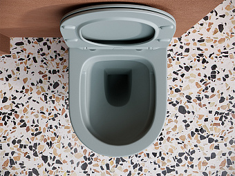 Унитаз подвесной Ceramica Nova BALEARICA CN6000MH безободковый с микролифтом