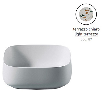 Раковина накладная ArtCeram Cognac COL007 89 00 46х41см