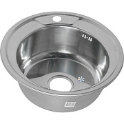Мойка кухонная MELANA 490P 250/2 (*17) 49х49см хром
