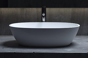 Раковина накладная SALINI CALLISTA 1101206SM S-Stone матовая 56х56,5см