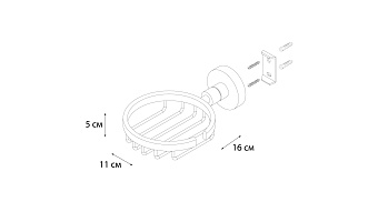 Мыльница FIXSEN MODERN FX-51509 сатин