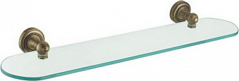 Полка в ванную овальная FIXSEN ANTIK FX-61103 1-ярусная 14х52см античная латунь