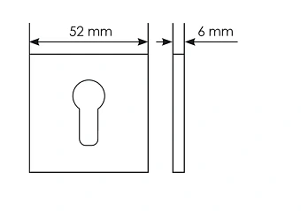 Накладка под цилиндр MORELLI SIMPLE MH-KH-S6 W белый