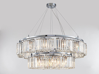 Светильник подвесной Newport 4350 4358+12/S chrome 60Вт E14