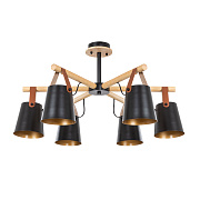 Люстра потолочная Arte Lamp THOMAS A7032PL-6BK 60Вт 6 лампочек E27