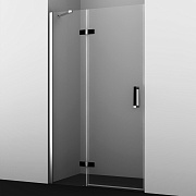Душевая дверь WASSERKRAFT Aller 10H05LBLACK 200х120см стекло прозрачное