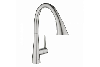 Смеситель для кухни GROHE Zedra 32294DC2 выдвижной излив сталь