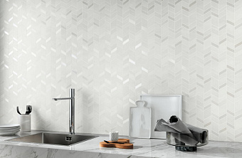 Керамическая мозаика Atlas Concord Италия MEK 9MCH Light Mosaico Chevron Wall 30,5х30,5см 0,558кв.м.