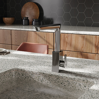 Смеситель для кухни WASSERKRAFT Berkel 4807 поворотный излив хром