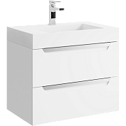 Тумба с раковиной AQWELLA Cube CUB0107W 45х69,8х50,8см