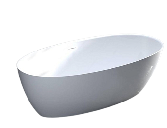 Ванна каменная SALINI ALDA 101911GRH S-Sense глянцевая 178х92см отдельностоящая