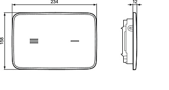 Панель смыва IDEAL STANDARD PROSYS ALTES R0130A6 black