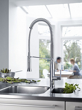 Смеситель для кухни GROHE K7 32950000 гибкий излив хром
