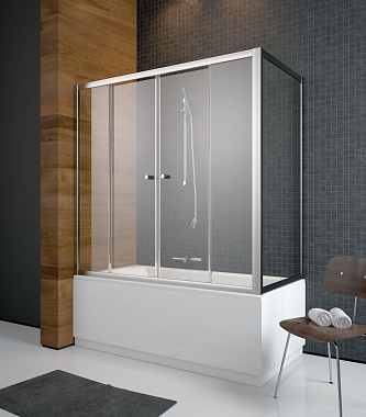 Стеклянная шторка на ванну RADAWAY Vesta S 75 150х75см