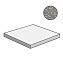 Плитка для ступеней Atlas Concord Италия MARVEL GEMS AS81 Terrazzo Grey Scalino Ang. Sx 33х33см 0,109кв.м. полуматовая