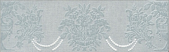 Бордюр KERAMA MARAZZI Борромео AD\C576\6403 голубой 25х7,7см 0,578кв.м.