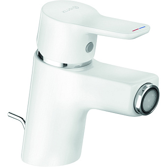 Смеситель для биде KLUDI Pure Easy 375339165 белый/хром