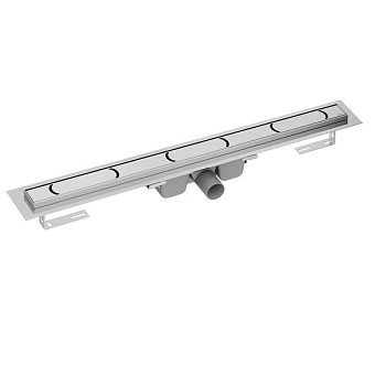 Душевой лоток RAVAK X01427 12х9,1см горизонтальный сток с решёткой и опорами