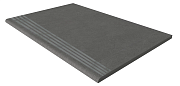 Плитка для ступеней ESTIMA Luna Steptrade/LN04_NS/30x120x10 чёрный 120х30см 0,36кв.м. матовая